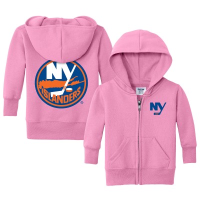 Малышам New York Islanders Chad & Jake Pink Logo Full-Zip Hoodie