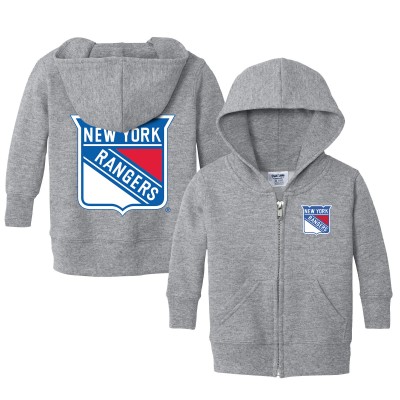 Толстовка на молнии Малышам New York Rangers Chad & Jake Heather Gray Logo