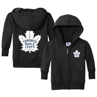 Малышам Toronto Maple Leafs Chad & Jake Black Logo Full-Zip Hoodie