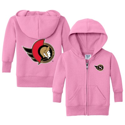 Малышам Ottawa Senators Chad & Jake Pink Logo Full-Zip Hoodie Jacket