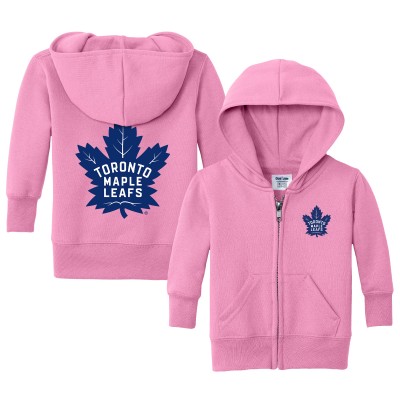 Малышам Toronto Maple Leafs Chad & Jake Pink Logo Full-Zip Hoodie