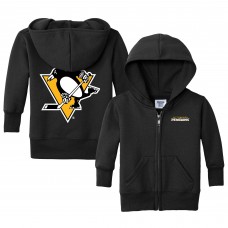 Малышам Pittsburgh Penguins Chad & Jake Black Logo Full-Zip Hoodie