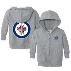 Толстовка на молнии Малышам Winnipeg Jets Chad & Jake Heather Gray Logo Jacket