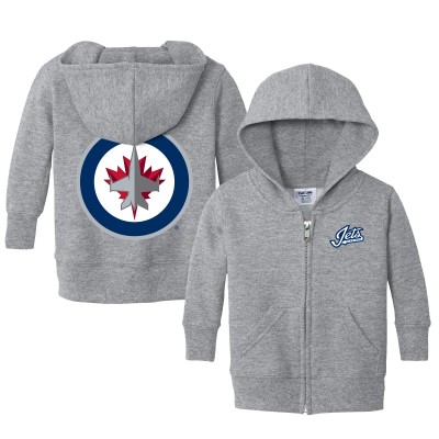Толстовка на молнии Малышам Winnipeg Jets Chad & Jake Heather Gray Logo Jacket