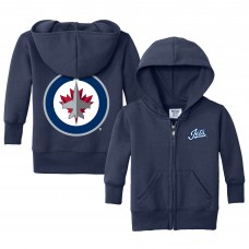 Толстовка на молнии Малышам Winnipeg Jets Chad & Jake Navy Logo Jacket