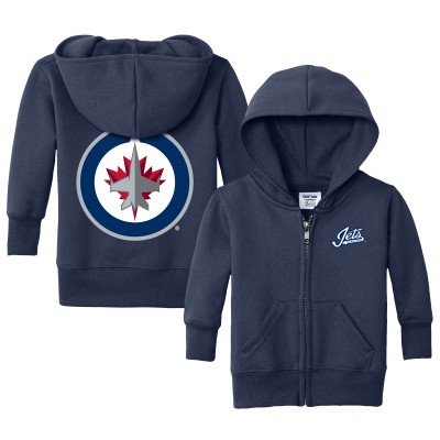 Толстовка на молнии Малышам Winnipeg Jets Chad & Jake Navy Logo Jacket