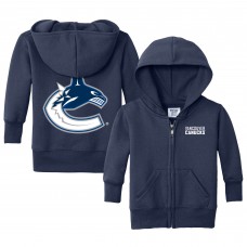 Малышам Vancouver Canucks Chad & Jake Navy Logo Full-Zip Hoodie Jacket