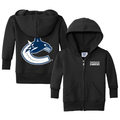 Малышам Vancouver Canucks Chad & Jake Black Logo Full-Zip Hoodie Jacket