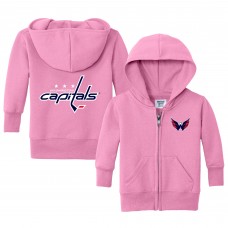 Малышам Washington Capitals Chad & Jake Pink Logo Full-Zip Hoodie