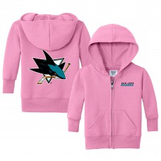 Малышам San Jose Sharks Chad & Jake Pink Logo Full-Zip Hoodie Малышам San Jose Sharks Chad & Jake Pink Logo Full-Zip Hoodie