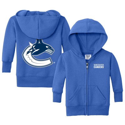Малышам Vancouver Canucks Chad & Jake Blue Logo Full-Zip Hoodie
