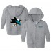 Толстовка на молнии Малышам San Jose Sharks Chad & Jake Heather Gray Logo