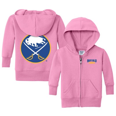 Малышам Buffalo Sabres Chad & Jake Pink Logo Full-Zip Hoodie