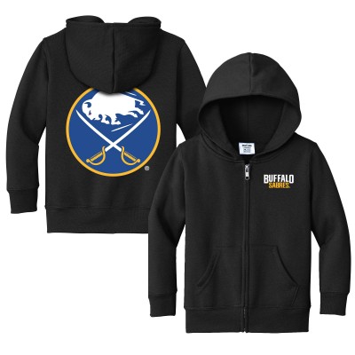 Toddler Buffalo Sabres Chad & Jake Black Logo Full-Zip Hoodie Jacket