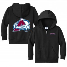 Толстовка на молнии Toddler Colorado Avalanche Chad & Jake Black Logo Jacket