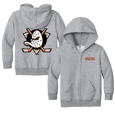 Toddler Anaheim Ducks Chad & Jake Heather Gray Logo Full-Zip Hoodie Jacket