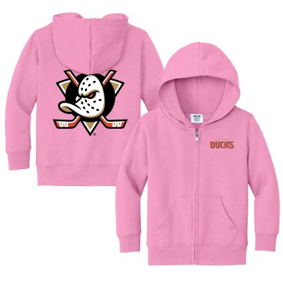 Toddler Anaheim Ducks Chad & Jake Pink Logo Full-Zip Hoodie Jacket