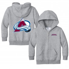Толстовка на молнии Toddler Colorado Avalanche Chad & Jake Heather Gray Logo Jacket