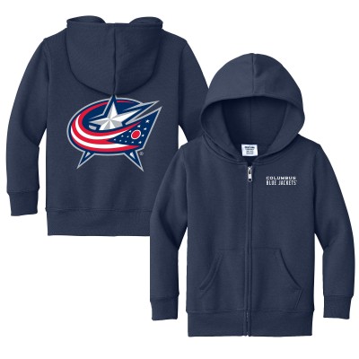 Toddler Columbus Blue Jackets Chad & Jake Navy Logo Full-Zip Hoodie Jacket