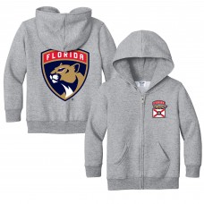 Toddler Florida Panthers Chad & Jake Heather Gray Logo Full-Zip Hoodie Jacket