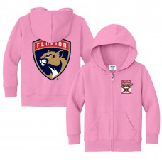 Toddler Florida Panthers Chad & Jake Pink Logo Full-Zip Hoodie Jacket