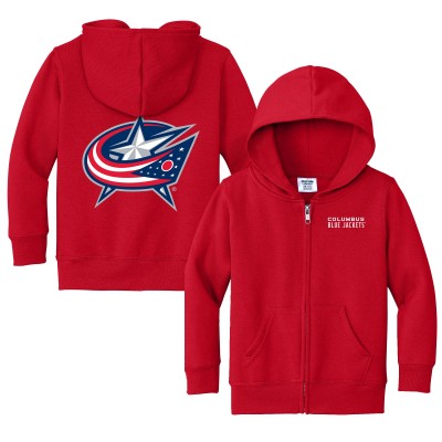 Toddler Columbus Blue Jackets Chad & Jake Red Logo Full-Zip Hoodie Jacket