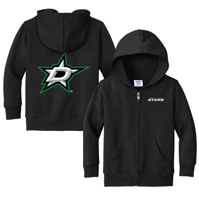 Toddler Dallas Stars Chad & Jake Black Logo Full-Zip Hoodie Jacket