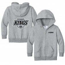 Toddler Los Angeles Kings Chad & Jake Heather Gray Logo Full-Zip Hoodie Jacket