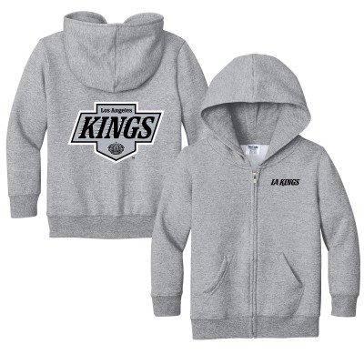 Toddler Los Angeles Kings Chad & Jake Heather Gray Logo Full-Zip Hoodie Jacket