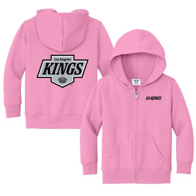 Toddler Los Angeles Kings Chad & Jake Pink Logo Full-Zip Hoodie Jacket