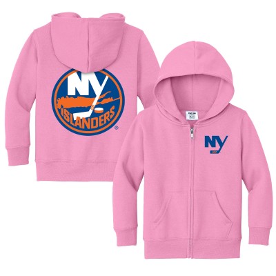 Toddler New York Islanders Chad & Jake Pink Logo Full-Zip Hoodie Jacket