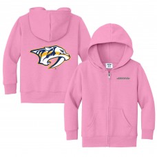 Toddler Nashville Predators Chad & Jake Pink Logo Full-Zip Hoodie Jacket