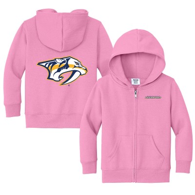 Toddler Nashville Predators Chad & Jake Pink Logo Full-Zip Hoodie Jacket