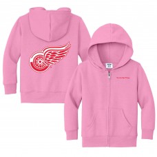 Toddler Detroit Red Wings Chad & Jake Pink Logo Full-Zip Hoodie Jacket