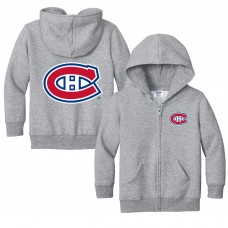 Толстовка на молнии Toddler Montreal Canadiens Chad & Jake Heather Gray Logo Jacket Толстовка на молнии Toddler Montreal Canadiens Chad & Jake Heather Gray Logo Jacket