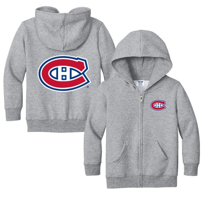 Толстовка на молнии Toddler Montreal Canadiens Chad & Jake Heather Gray Logo Jacket