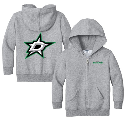 Toddler Dallas Stars Chad & Jake Heather Gray Logo Full-Zip Hoodie Jacket