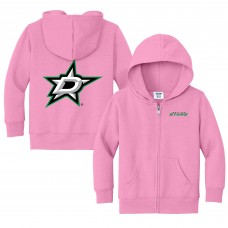 Toddler Dallas Stars Chad & Jake Pink Logo Full-Zip Hoodie Jacket