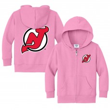 Toddler New Jersey Devils Chad & Jake Pink Logo Full-Zip Hoodie Jacket