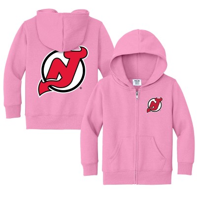 Toddler New Jersey Devils Chad & Jake Pink Logo Full-Zip Hoodie Jacket