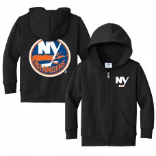 Toddler New York Islanders Chad & Jake Black Logo Full-Zip Hoodie Jacket