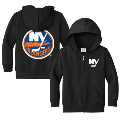 Toddler New York Islanders Chad & Jake Black Logo Full-Zip Hoodie Jacket