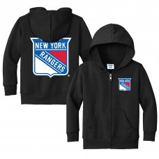 Толстовка на молнии Toddler New York Rangers Chad & Jake Black Logo Jacket