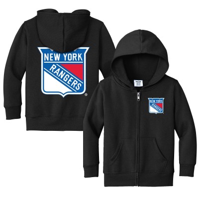 Толстовка на молнии Toddler New York Rangers Chad & Jake Black Logo Jacket