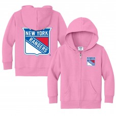 Толстовка на молнии Toddler New York Rangers Chad & Jake Pink Logo Jacket