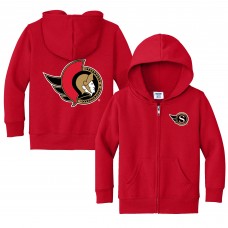 Toddler Ottawa Senators Chad & Jake Red Logo Full-Zip Hoodie Jacket