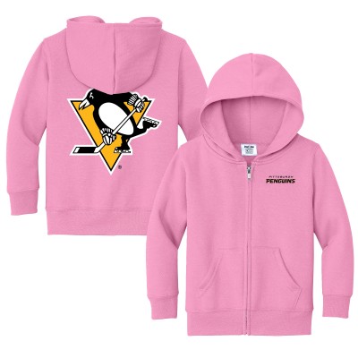 Toddler Pittsburgh Penguins Chad & Jake Pink Logo Full-Zip Hoodie Jacket