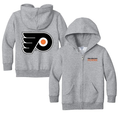 Толстовка на молнии Toddler Philadelphia Flyers Chad & Jake Heather Gray Logo Jacket