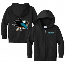 Toddler San Jose Sharks Chad & Jake Black Logo Full-Zip Hoodie Jacket Toddler San Jose Sharks Chad & Jake Black Logo Full-Zip Hoodie Jacket