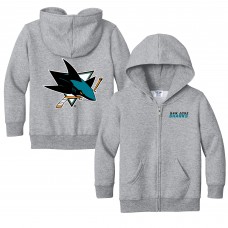 Toddler San Jose Sharks Chad & Jake Heather Gray Logo Full-Zip Hoodie Jacket Toddler San Jose Sharks Chad & Jake Heather Gray Logo Full-Zip Hoodie Jacket